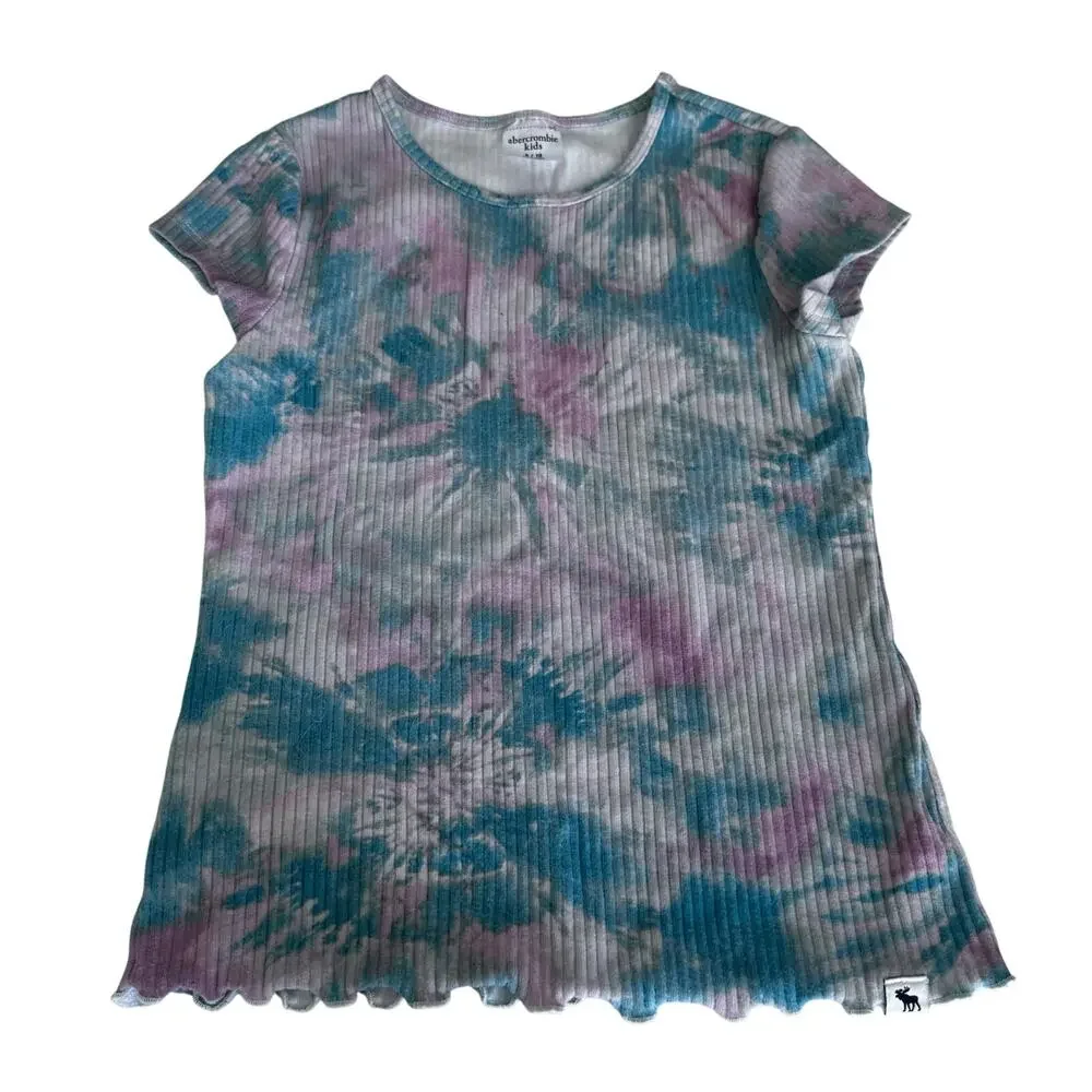 Abercrombie Kids Tie-Dye Ribbed Tee - Girls Size 9/10